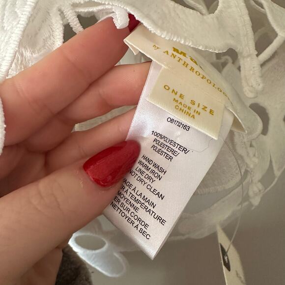 Anthropologie Maeve Maeve Floral Lace Vest OS NEW WITH TAGS - Picture 5 of 7